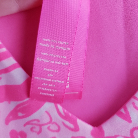 Lilly Pulitzer Reversible Florin Tank Top V-Neckline Blouse - Picture 11 of 11